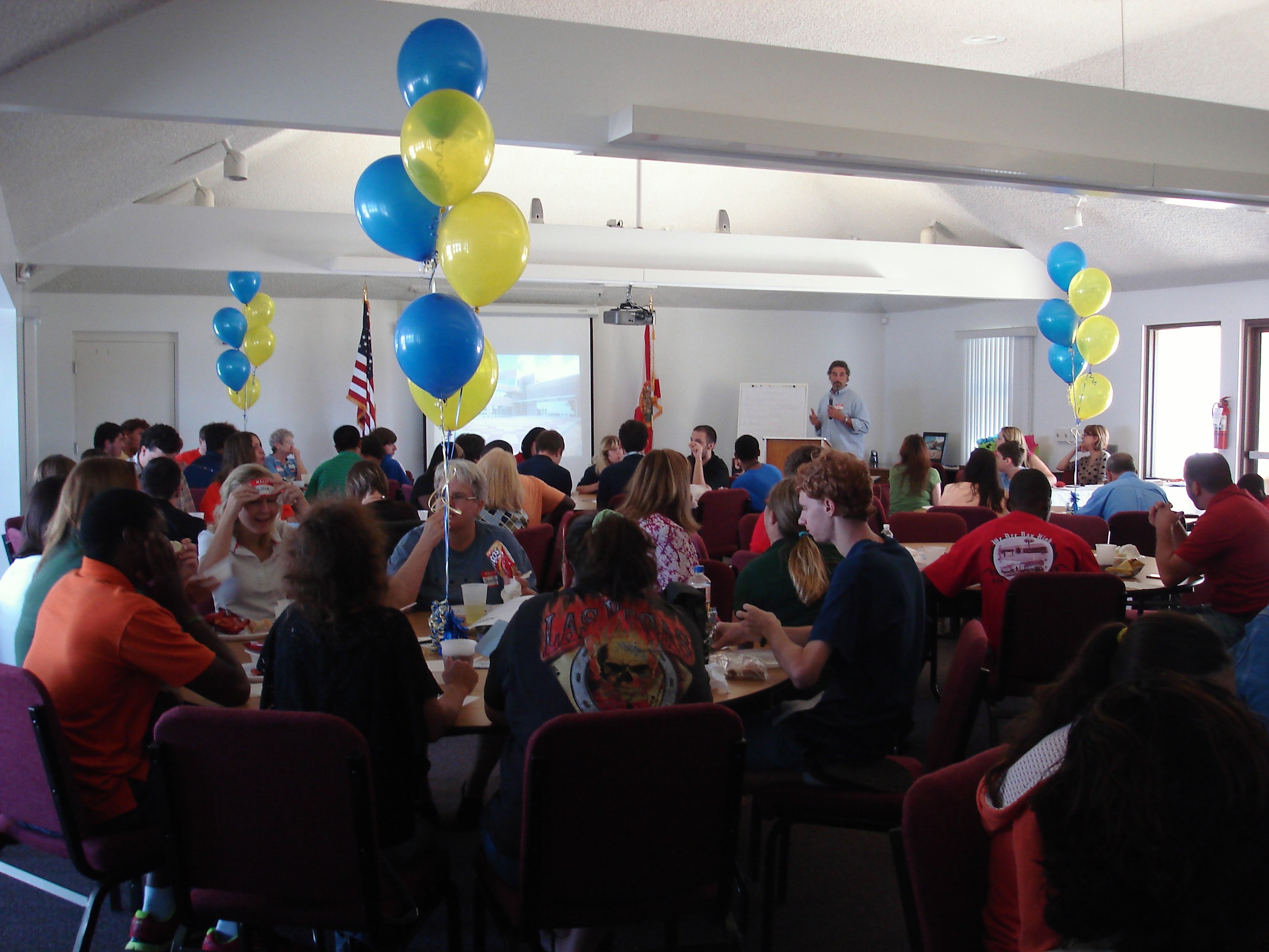 Mentors, mentees, and parents enjoyed a luncheon on the Florida State University-Panama City campus where students had an opportunity to share their experiences with the group.