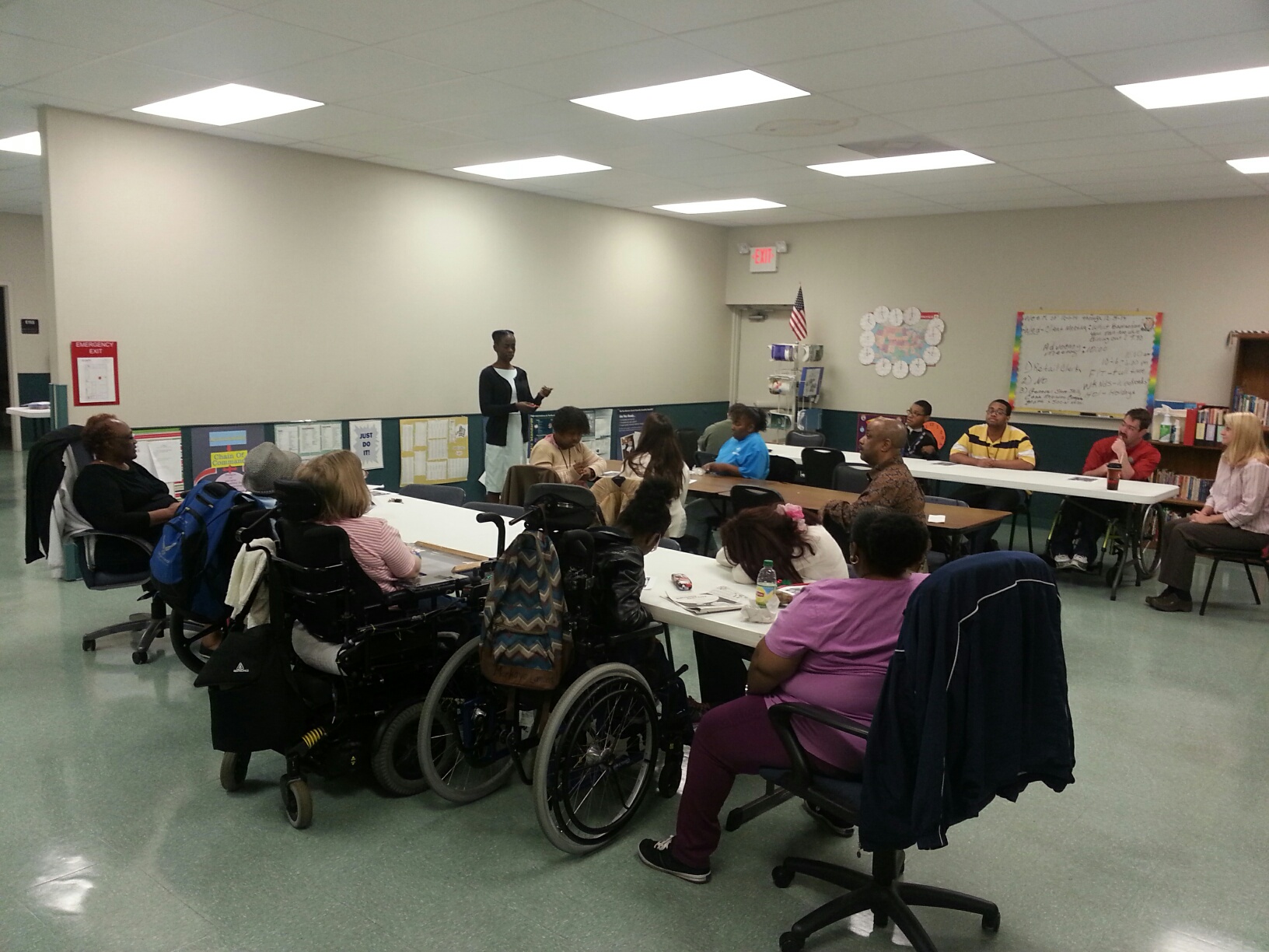 APD Employment Liaison Katrina Washington and UCP staff discussed the importance of helping people meet their dreams through employment.  