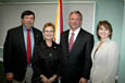 From left, Chipola College President Gene Prough, ARNP Sandy Helms, Lt. Gov. Jeff Kottkamp, and Rep. Marti Coley