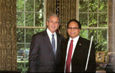 President George W. Bush and Ollie Cantos