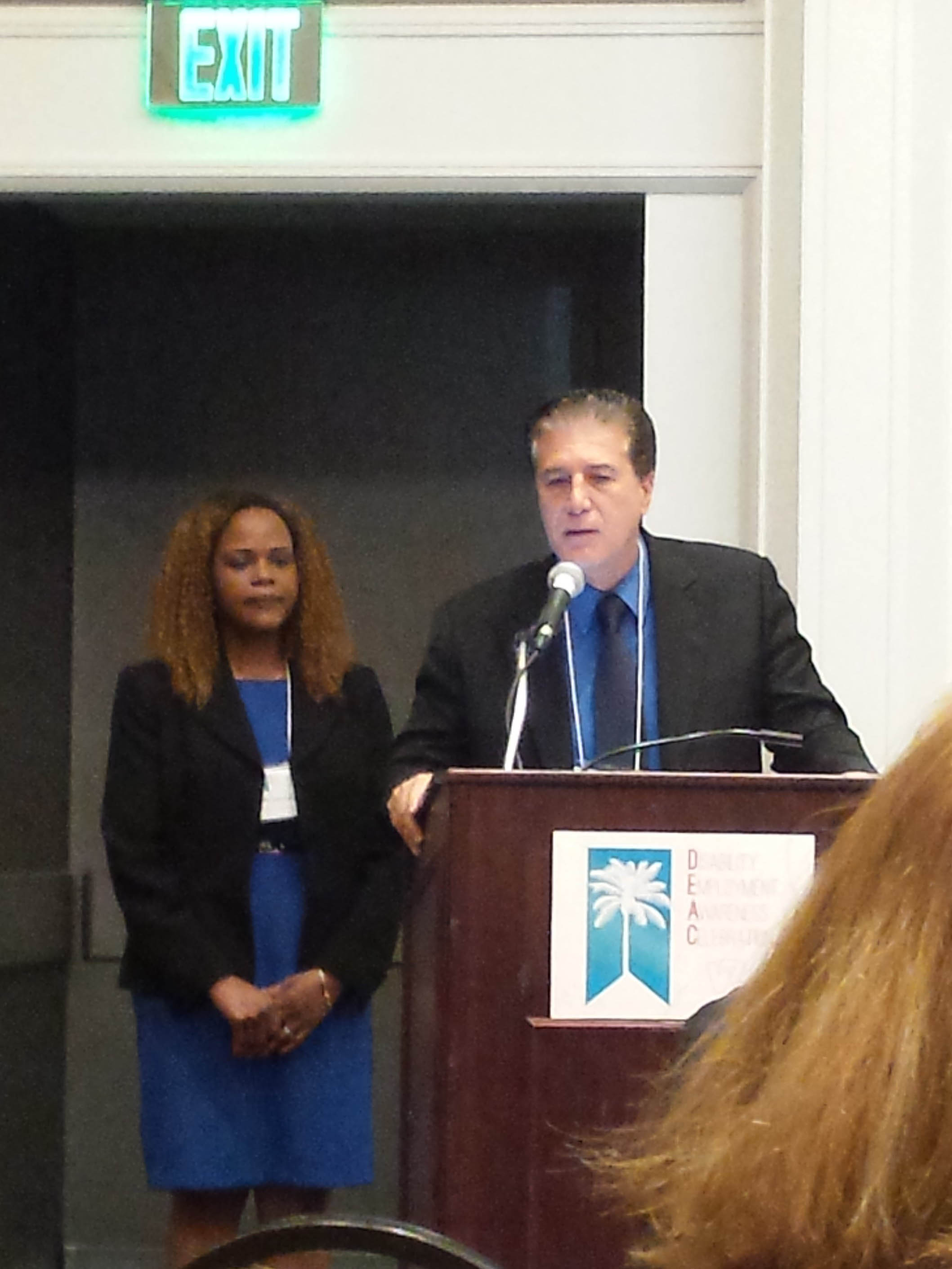 Carlos Hernandez, Mayor of the City of Hialeah, spoke proudly of the city′s commitment to hiring seven students of Miami Dade County Public School′s Exceptional Student Education′s Project Search. 