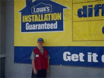 Paul Rupp is working hard at Lowe's